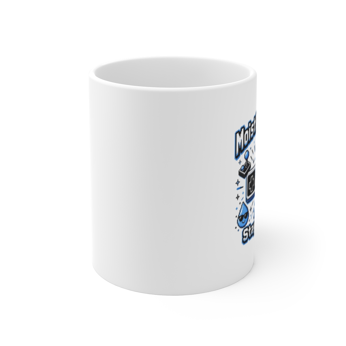 MoistCr1TiKaL "Design 1" White Mug - alternate angle 1, merchandise